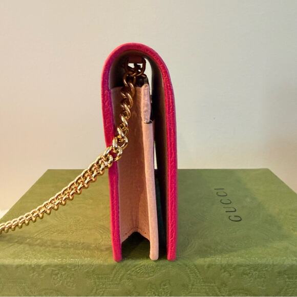 Authentic Gucci GG Marmont Wallet On A Chain - Picture 15 of 16